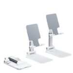 Small Gift Desk Foldable Plastic Mobile Phone Holder Stand Portable Hard Plastic Manufacture Cellphone Mount for Desk Desktop