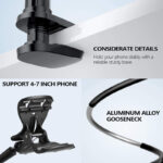 Lazy Goose Neck Long Arm Adjustable Mobile Phone Accessories Mount Clip Bracket Stand Cellphone Holder For Iphone And Ipaid - Buy Universal 360 Rotating Long Arm Goose Neck Adjustable Flexible Mobile Phone Holder Stand For Desk - Image 2